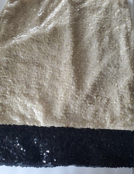 J.Crew The Pencil Skirt, Sequined Two Toned Cream/ Black sz 4 - Picture 2 of 5